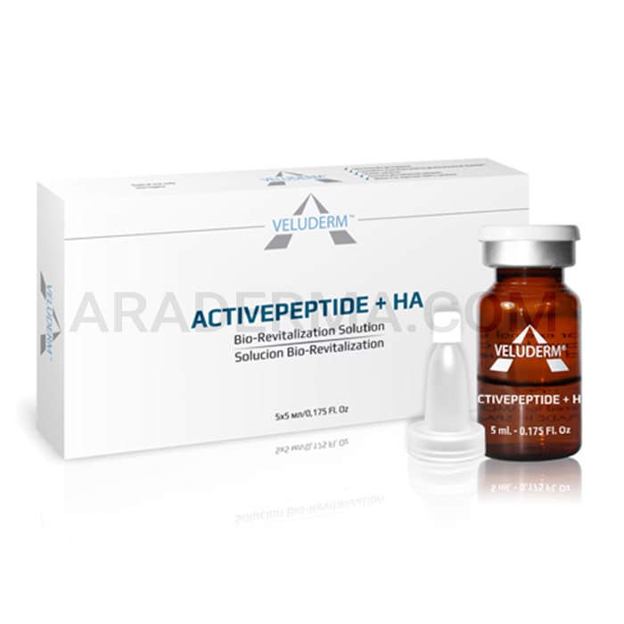کوکتل مزوتراپی رفع تیرگی و چروک ولودرم Veluderm Activepeptide + HA